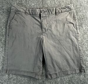 Magellan Outdoors Women's Gray Stretch Casual Chino Shorts Size 16